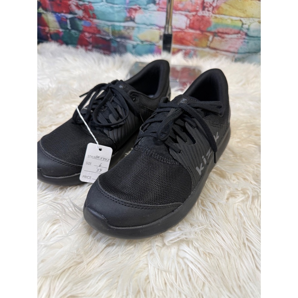 Kizik Kids Anaheim Hands-Free Sneakers Black J2FC KANABK02 Size 6Y NEW